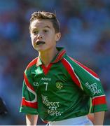 22 September 2013; Jarlath Jones, from Harestown N.S. Drogheda, Louth, representing Mayo. INTO/RESPECT Exhibition GoGames during the GAA Football All-Ireland Senior Championship Final between Dublin and Mayo, Croke Park, Dublin. Picture credit: David Maher / SPORTSFILE