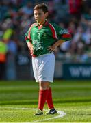 22 September 2013; David Maloney, from St. Cronan's Boys N.S. Bray, Wicklow, representing Mayo,  . INTO/RESPECT Exhibition GoGames during the GAA Football All-Ireland Senior Championship Final between Dublin and Mayo, Croke Park, Dublin. Picture credit: David Maher / SPORTSFILE