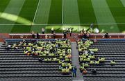 22 September 2013; Croke Park stewards go through some last minute checks before the day's matches. GAA Football All-Ireland Senior Championship Final, Dublin v Mayo, Croke Park, Dublin. Picture credit: Brendan Moran / SPORTSFILE