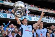 22 September 2013; Denis Bastick, Dublin, lifts the Sam Maguire Cup. GAA Football All-Ireland Senior Championship Final, Dublin v Mayo, Croke Park, Dublin. Picture credit: Ray McManus / SPORTSFILE