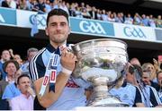 22 September 2013; Dublin's Bernard Brogan with the Sam Maguire Cup after the game. GAA Football All-Ireland Senior Championship Final, Dublin v Mayo, Croke Park, Dublin. Picture credit: Ray McManus / SPORTSFILE