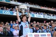 22 September 2013; Dublin's Kevin Nolan lifts the Sam Maguire cup. GAA Football All-Ireland Senior Championship Final, Dublin v Mayo, Croke Park, Dublin. Picture credit: Ray McManus / SPORTSFILE