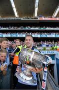 22 September 2013; Dublin's Jonny Cooper with the Sam Maguire cup. GAA Football All-Ireland Senior Championship Final, Dublin v Mayo, Croke Park, Dublin. Picture credit: Ray McManus / SPORTSFILE