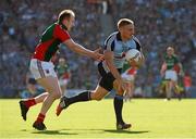 22 September 2013; Eoghan O'Gara, Dublin, in action against Tom Cunniffe, Mayo. GAA Football All-Ireland Senior Championship Final, Dublin v Mayo, Croke Park, Dublin. Picture credit: Ray McManus / SPORTSFILE