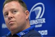 24 September 2013; Leinster head coach Matt O'Connor during a press conference ahead of their Celtic League 2013/14 Round 4 game against the Cardiff Blues on Friday. Leinster Rugby Press Conference, Leinster Rugby Head Offices, UCD, Belfield, Dublin. Picture credit: Brendan Moran / SPORTSFILE