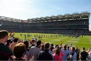 22 September 2013; A general view of the pre-match parade. GAA Football All-Ireland Senior Championship Final, Dublin v Mayo, Croke Park, Dublin. Picture credit: Ray McManus / SPORTSFILE