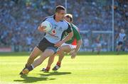 22 September 2013; Ger Brennan, Dublin, in action against Alan Dillon, Mayo. GAA Football All-Ireland Senior Championship Final, Dublin v Mayo, Croke Park, Dublin. Picture credit: Brendan Moran / SPORTSFILE