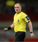 24 September 2013; Referee Graham Kelly. Airtricity League Premier Division, Limerick FC v Shamrock Rovers, Thomond Park, Limerick. Picture credit: Diarmuid Greene / SPORTSFILE