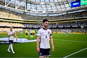 7 September 2024; Declan Rice of England before the UEFA Nations League B Group 2 match between Republic of Ireland and England at Aviva Stadium in Dublin. Photo by Ben McShane/Sportsfile