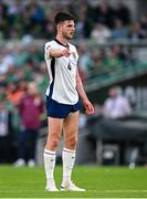 7 September 2024; Declan Rice of England during the UEFA Nations League B Group 2 match between Republic of Ireland and England at the Aviva Stadium in Dublin. Photo by Seb Daly/Sportsfile