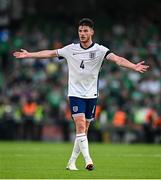 7 September 2024; Declan Rice of England during the UEFA Nations League B Group 2 match between Republic of Ireland and England at the Aviva Stadium in Dublin. Photo by Seb Daly/Sportsfile
