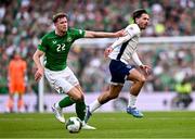 7 September 2024; Jack Grealish of England and Nathan Collins of Republic of Ireland during the UEFA Nations League B Group 2 match between Republic of Ireland and England at Aviva Stadium in Dublin. Photo by Ben McShane/Sportsfile