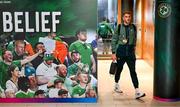 10 September 2024; Republic of Ireland goalkeeper Mark Travers before the UEFA Nations League B Group 2 match between Republic of Ireland and Greece at Aviva Stadium in Dublin. Photo by Stephen McCarthy/Sportsfile