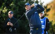 11 September 2024; Padraig Harrington of Ireland watches his drive from the 11th tee box during the Pro Am before the Amgen Irish Open Golf Championship 2024 at the Royal County Down Golf Club in Newcastle, Down. Photo by Brendan Moran/Sportsfile