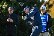 11 September 2024; Padraig Harrington of Ireland drives from the 11th tee box during the Pro Am before the Amgen Irish Open Golf Championship 2024 at the Royal County Down Golf Club in Newcastle, Down. Photo by Brendan Moran/Sportsfile