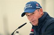 11 September 2024; Padraig Harrington of Ireland during a media conference after his round at the Pro Am before the Amgen Irish Open Golf Championship 2024 at the Royal County Down Golf Club in Newcastle, Down. Photo by Brendan Moran/Sportsfile