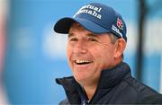 11 September 2024; Padraig Harrington of Ireland during a media conference after his round at the Pro Am before the Amgen Irish Open Golf Championship 2024 at the Royal County Down Golf Club in Newcastle, Down. Photo by Brendan Moran/Sportsfile