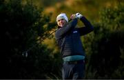 12 September 2024; Padraig Harrington of Ireland watches his drive from the 11th tee box during day one of the Amgen Irish Open Golf Championship 2024 at the Royal County Down Golf Club in Newcastle, Down. Photo by Brendan Moran/Sportsfile
