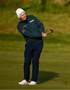 12 September 2024; Padraig Harrington of Ireland chips onto the 13th green during day one of the Amgen Irish Open Golf Championship 2024 at the Royal County Down Golf Club in Newcastle, Down. Photo by Brendan Moran/Sportsfile