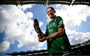 12 September 2024; Fermanagh star Eimear Smyth with her 2024 ZuCar Golden Boot award. Eimear’s tally of 8-48 for the TG4 All-Ireland Junior champions ensured that the Derrygonnelly Harps player topped the individual scoring charts across the Junior, Intermediate and Senior grades in the All-Ireland series. Photo by Seb Daly/Sportsfile