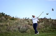 12 September 2024; Shane Lowry of Ireland plays out of the rough during day one of the Amgen Irish Open Golf Championship 2024 at the Royal County Down Golf Club in Newcastle, Down. Photo by Sam Barnes/Sportsfile