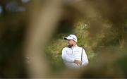 12 September 2024; Shane Lowry of Ireland watches his drive from the 13th tee box during day one of the Amgen Irish Open Golf Championship 2024 at the Royal County Down Golf Club in Newcastle, Down. Photo by Sam Barnes/Sportsfile