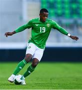10 September 2024; Aidomo Emakhu of Republic of Ireland during the UEFA European U21 Championship qualifier match between Republic of Ireland and Latvia at Tallaght Stadium in Dublin. Photo by Tyler Miller/Sportsfile