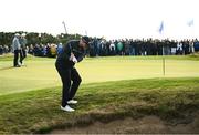 13 September 2024; Shane Lowry of Ireland chips on to the 17th green during day two of the Amgen Irish Open Golf Championship 2024 at the Royal County Down Golf Club in Newcastle, Down. Photo by Ramsey Cardy/Sportsfile