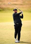 13 September 2024; Shane Lowry of Ireland watches his shot from the third fairway during day two of the Amgen Irish Open Golf Championship 2024 at the Royal County Down Golf Club in Newcastle, Down. Photo by Ramsey Cardy/Sportsfile