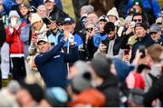 13 September 2024; Padraig Harrington of Ireland plays from the rough on the 8th fairway during day two of the Amgen Irish Open Golf Championship 2024 at the Royal County Down Golf Club in Newcastle, Down. Photo by Ramsey Cardy/Sportsfile