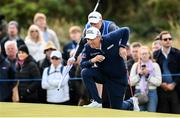 13 September 2024; Padraig Harrington of Ireland lines up a putt on the 8th green during day two of the Amgen Irish Open Golf Championship 2024 at the Royal County Down Golf Club in Newcastle, Down. Photo by Ramsey Cardy/Sportsfile