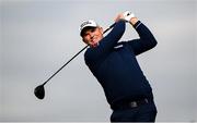 13 September 2024; Padraig Harrington of Ireland watches his drive from the ninth tee box during day two of the Amgen Irish Open Golf Championship 2024 at the Royal County Down Golf Club in Newcastle, Down. Photo by Ramsey Cardy/Sportsfile