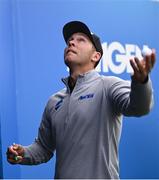 13 September 2024; Seamus Power of Ireland throws his ball to the gallery after his round during day two of the Amgen Irish Open Golf Championship 2024 at the Royal County Down Golf Club in Newcastle, Down. Photo by Ramsey Cardy/Sportsfile