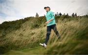 14 September 2024; Seán Keeling of Ireland makes his way down the fifth fairway during day three of the Amgen Irish Open Golf Championship 2024 at the Royal County Down Golf Club in Newcastle, Down. Photo by Ramsey Cardy/Sportsfile