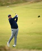 14 September 2024; Shane Lowry of Ireland plays his second shot on the third fairway during day three of the Amgen Irish Open Golf Championship 2024 at the Royal County Down Golf Club in Newcastle, Down. Photo by Ramsey Cardy/Sportsfile