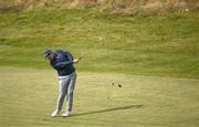 14 September 2024; Shane Lowry of Ireland plays his shot on the first fairway during day three of the Amgen Irish Open Golf Championship 2024 at the Royal County Down Golf Club in Newcastle, Down. Photo by Brendan Moran/Sportsfile
