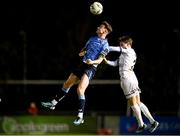 13 September 2024; Ronan Finn of UCD in action against Paddy Kirk of Bohemians during the Sports Direct Men's FAI Cup Quarter Final match between UCD and Bohemians at the UCD Bowl in Belfield, Dublin. Photo by Seb Daly/Sportsfile