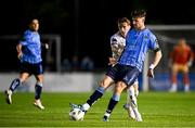 13 September 2024; Ronan Finn of UCD in action against Danny Grant of Bohemians during the Sports Direct Men's FAI Cup Quarter Final match between UCD and Bohemians at the UCD Bowl in Belfield, Dublin. Photo by Seb Daly/Sportsfile