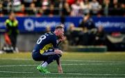 14 September 2024; Aiden O'Brien of Shelbourne reacts at the final whistle of the Sports Direct Men's FAI Cup Quarter Final match between Derry City and Shelbourne at the The Ryan McBride Brandywell Stadium in Derry. Photo by Ben McShane/Sportsfile
