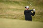 15 September 2024; Shane Lowry of Ireland watches his shot from the third fairway during day four of the Amgen Irish Open Golf Championship 2024 at the Royal County Down Golf Club in Newcastle, Down. Photo by Ramsey Cardy/Sportsfile
