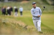 15 September 2024; Seamus Power of Ireland watches his shot from the first fairway during day four of the Amgen Irish Open Golf Championship 2024 at the Royal County Down Golf Club in Newcastle, Down. Photo by Ramsey Cardy/Sportsfile