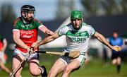 15 September 2024; Eoin Cody of Shamrocks Ballyhale in action against Diarmuid Cody of James Stephens during the Kilkenny Senior Hurling Championship Relegation Semi-Final match between James Stephens and Shamrocks Ballyhale at John Locke Park, Callan in Kilkenny. Photo by Shauna Clinton/Sportsfile
