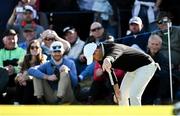 15 September 2024; Rory McIlroy of Northern Ireland reacts after a missed putt on the 15th green during day four of the Amgen Irish Open Golf Championship 2024 at the Royal County Down Golf Club in Newcastle, Down. Photo by Ramsey Cardy/Sportsfile