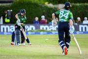 15 September 2024; Leah Paul of Ireland during match two of the Women's T20 International Series between Ireland and England at Clontarf in Dublin. Photo by Piaras Ó Mídheach/Sportsfile