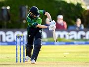 15 September 2024; Orla Prendergast of Ireland during match two of the Women's T20 International Series between Ireland and England at Clontarf in Dublin. Photo by Piaras Ó Mídheach/Sportsfile