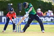 15 September 2024; Orla Prendergast of Ireland during match two of the Women's T20 International Series between Ireland and England at Clontarf in Dublin. Photo by Piaras Ó Mídheach/Sportsfile