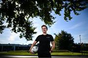16 September 2024; FAI referee Michelle O'Neill poses for a portrait after announcing her retirement at the FAI National Training Centre in Dublin. Photo by David Fitzgerald/Sportsfile