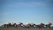 16 September 2024; Runners and riders during the Download The New Tote App Handicap at the Laytown Races in Laytown, Meath. Photo by Ramsey Cardy/Sportsfile