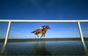 16 September 2024; Carlton Gardens, with JJ Slevin up, during the Tote.ie Claiming Race at the Laytown Races in Laytown, Meath. Photo by Ramsey Cardy/Sportsfile