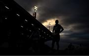 16 September 2024; Shamrock Rovers players during the warm-up before the SSE Airtricity Men's Premier Division match between Galway United and Shamrock Rovers at Eamonn Deacy Park in Galway. Photo by Piaras Ó Mídheach/Sportsfile
